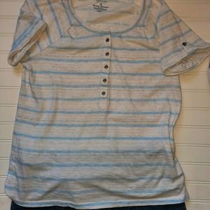 Ladies Sonoma Blue Stripped tee Size Medium